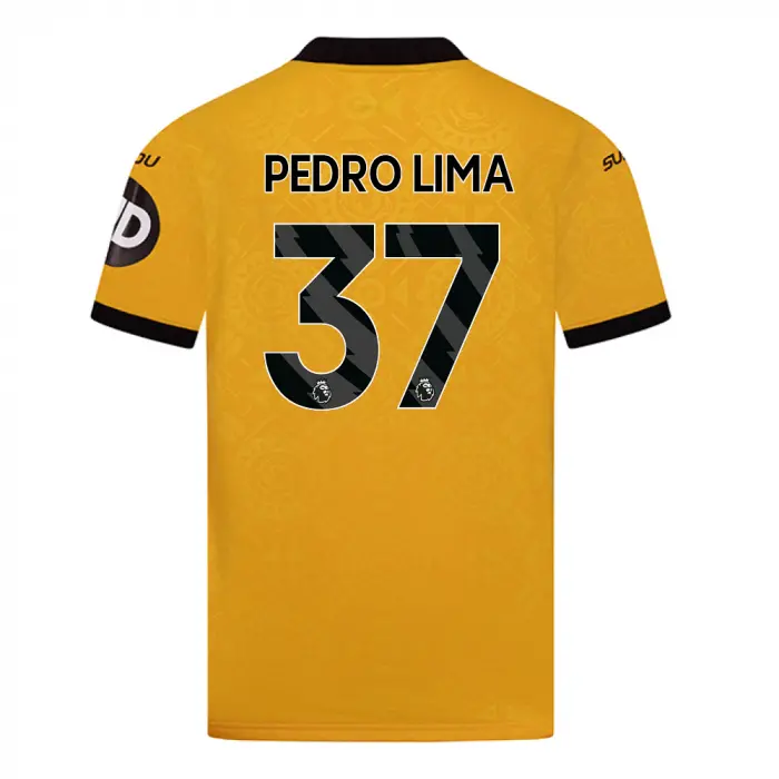 Wolverhampton Wanderers Kits Shop | 2025-26 Wolves Home Shirt – Junior PEDRO LIMA 37 Wolves Jerseys and Gear